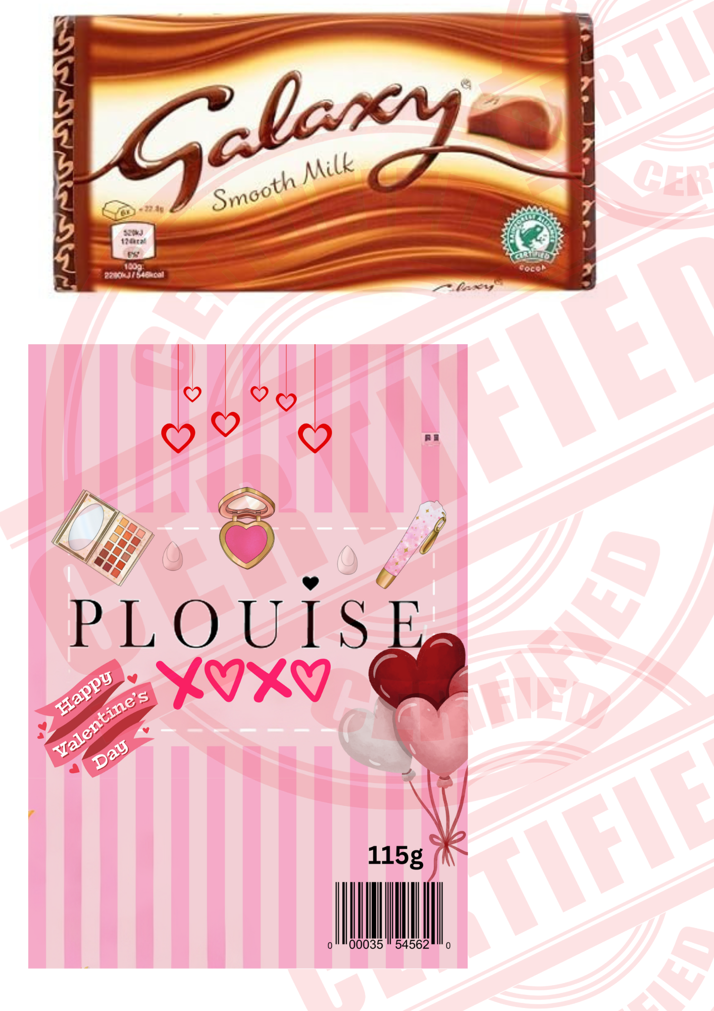 Plouise valentines digital download wrapper