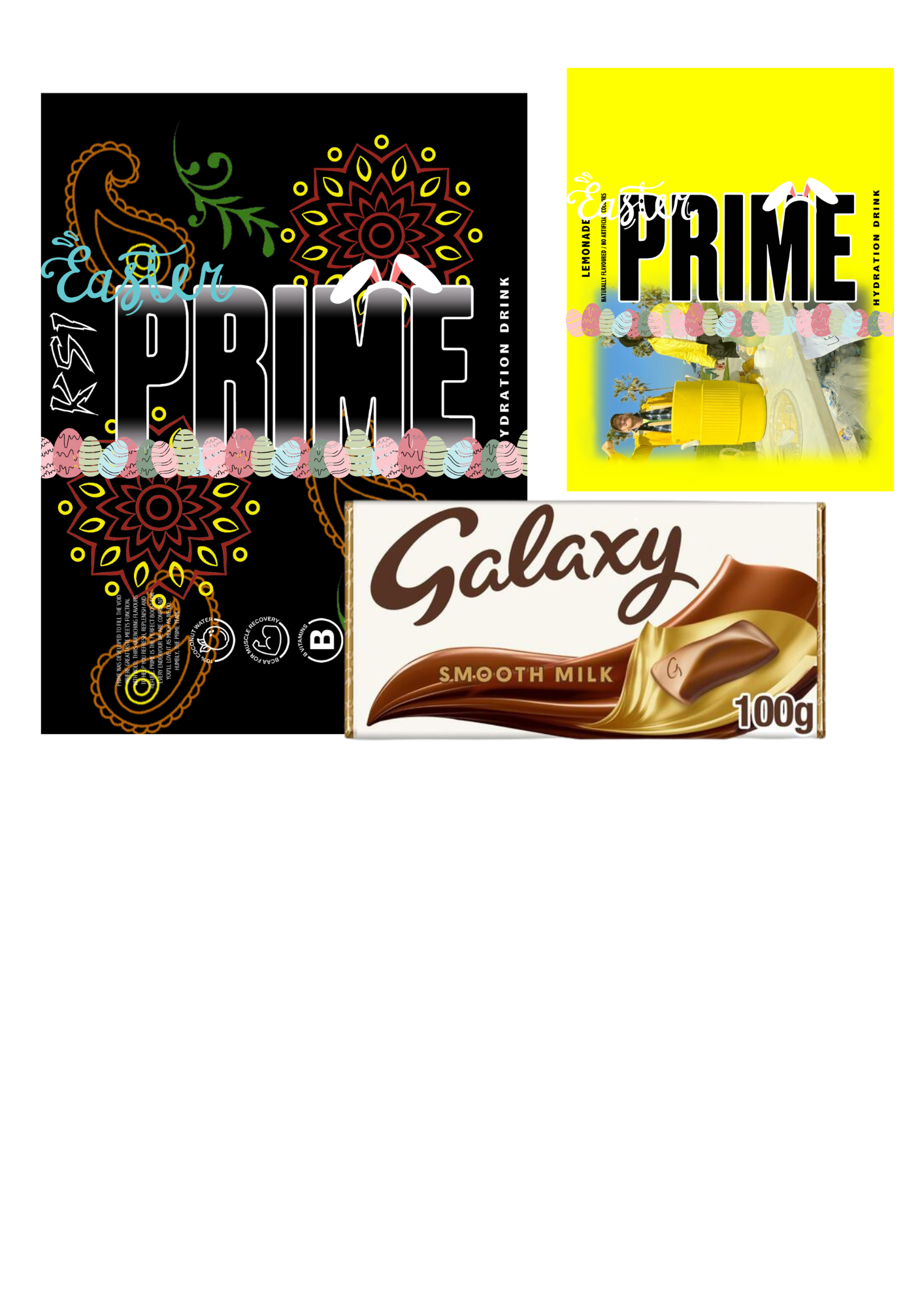 Easter Prime chocolate wrapper only