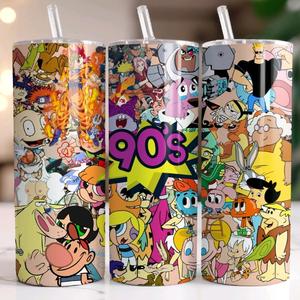 90s themed tumbler