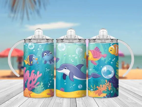 12oz Kids Sippy Cup Wrap digital downloads x10