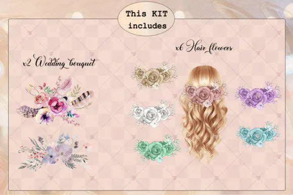 Wedding Clipart PNG Bride and Bridesmaid Home Graphics Unique Print Mock-ups Wedding Clipart PNG Bride and Bridesmaid