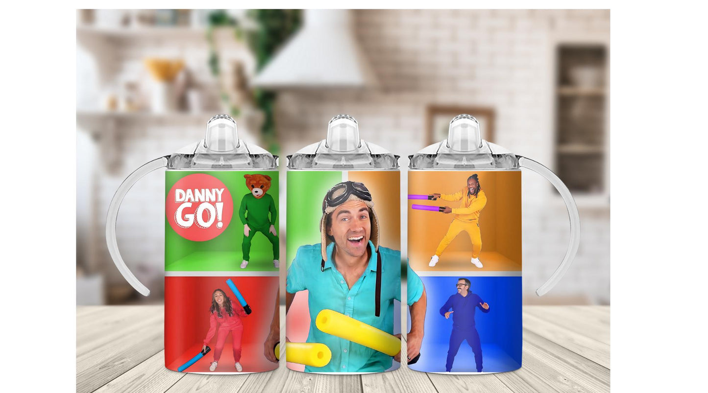 12oz Danny Go Kids Sippy Cup Wrap digital download x5