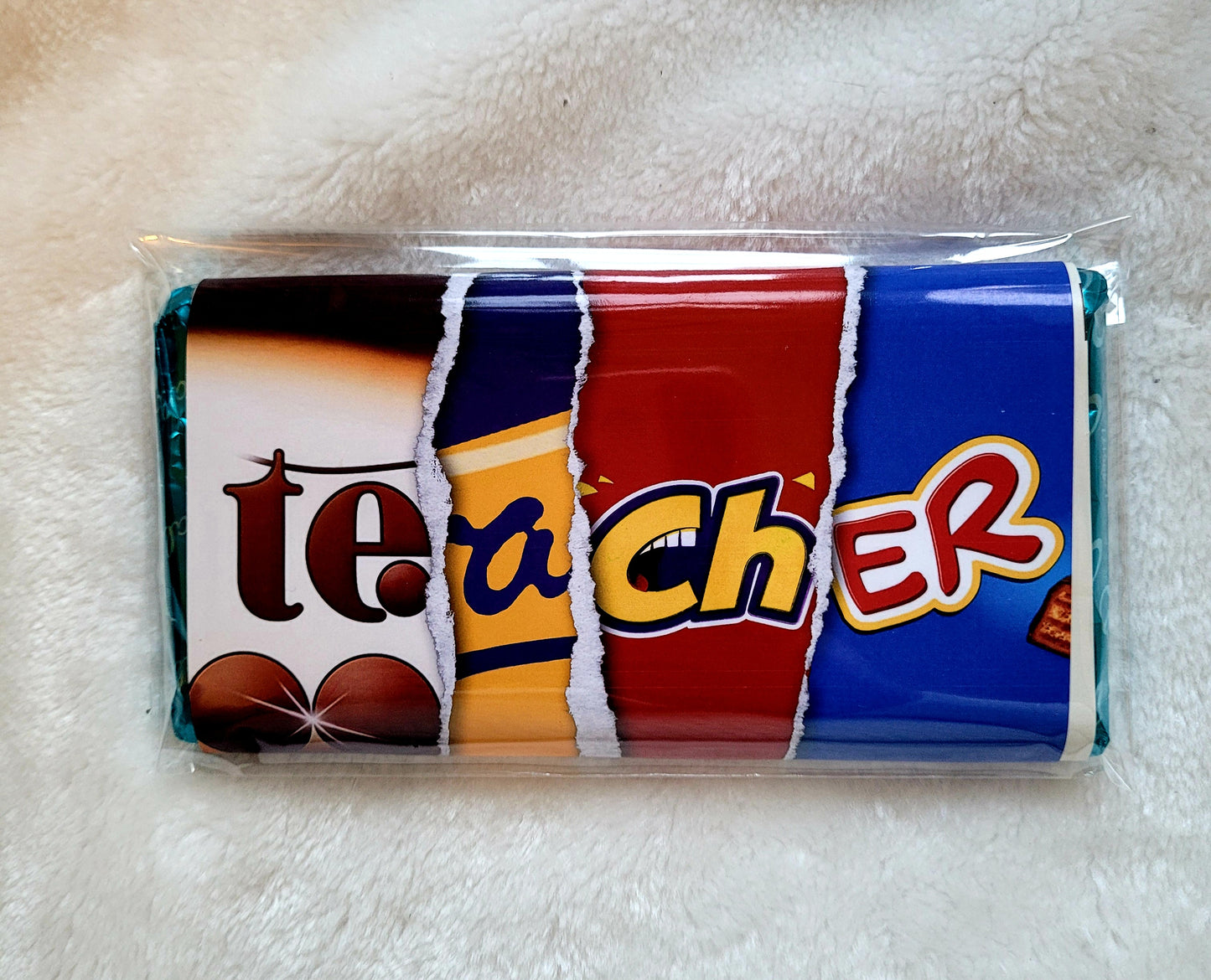 Teacher digital chocolate wrapper.