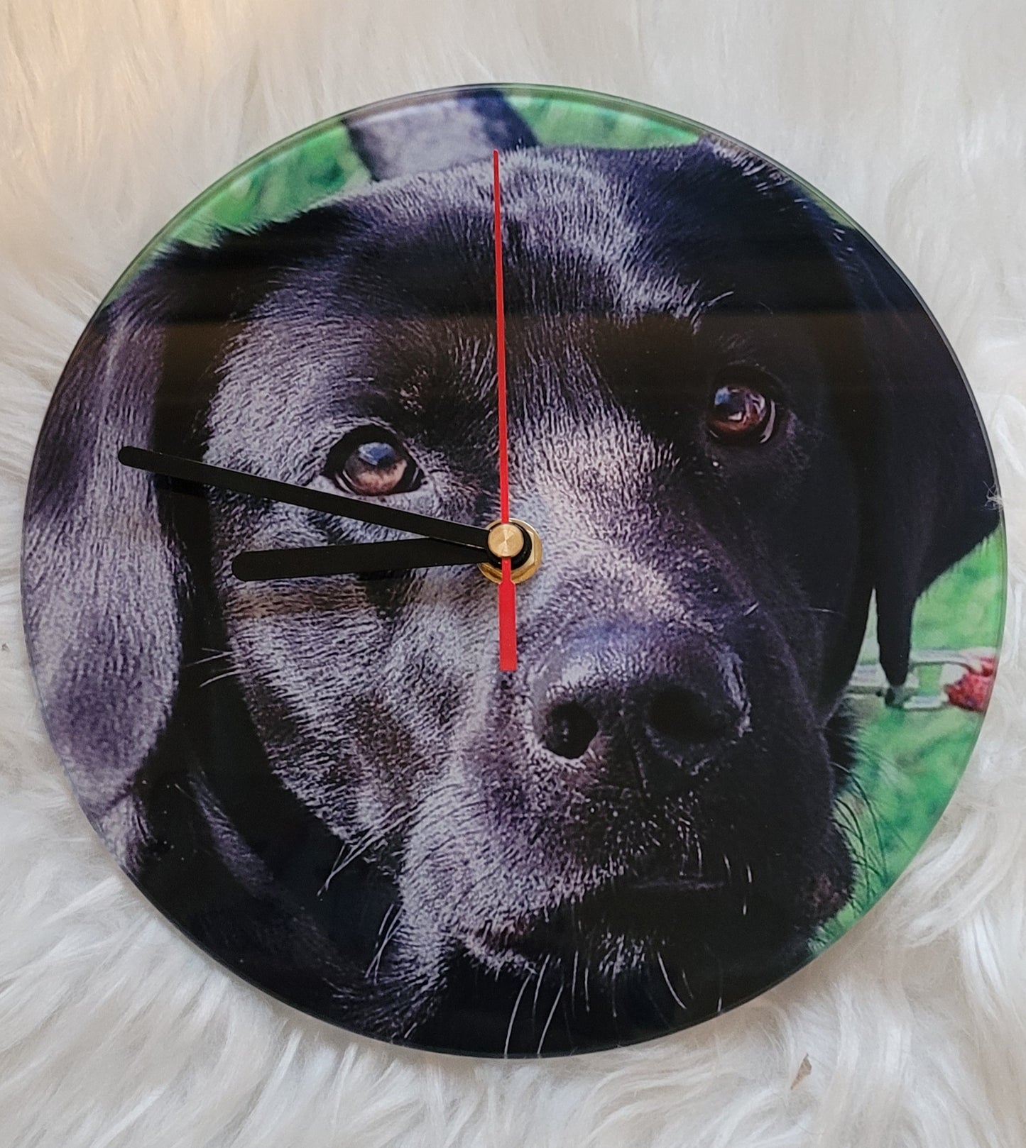 20cm personalised photo clock