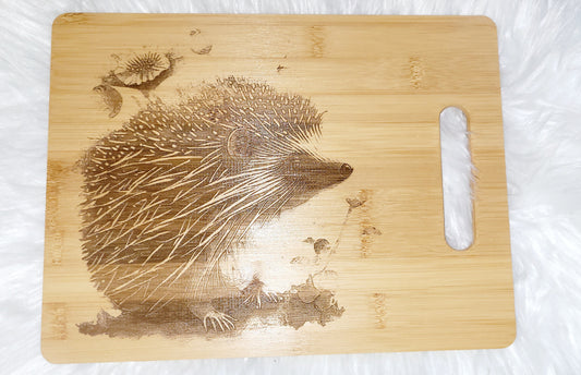 Hedgehog wooden chopping board