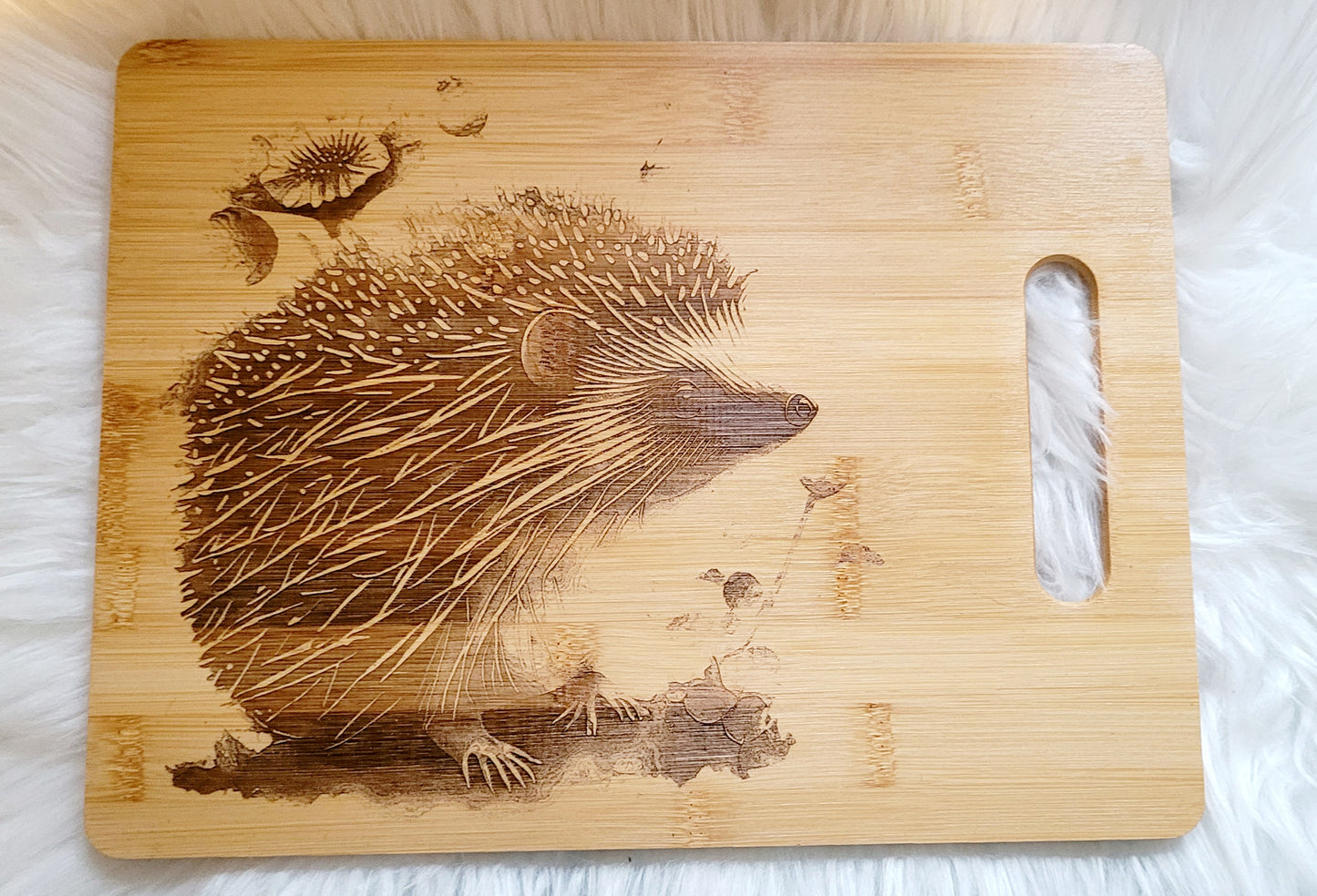 Hedgehog wooden chopping board