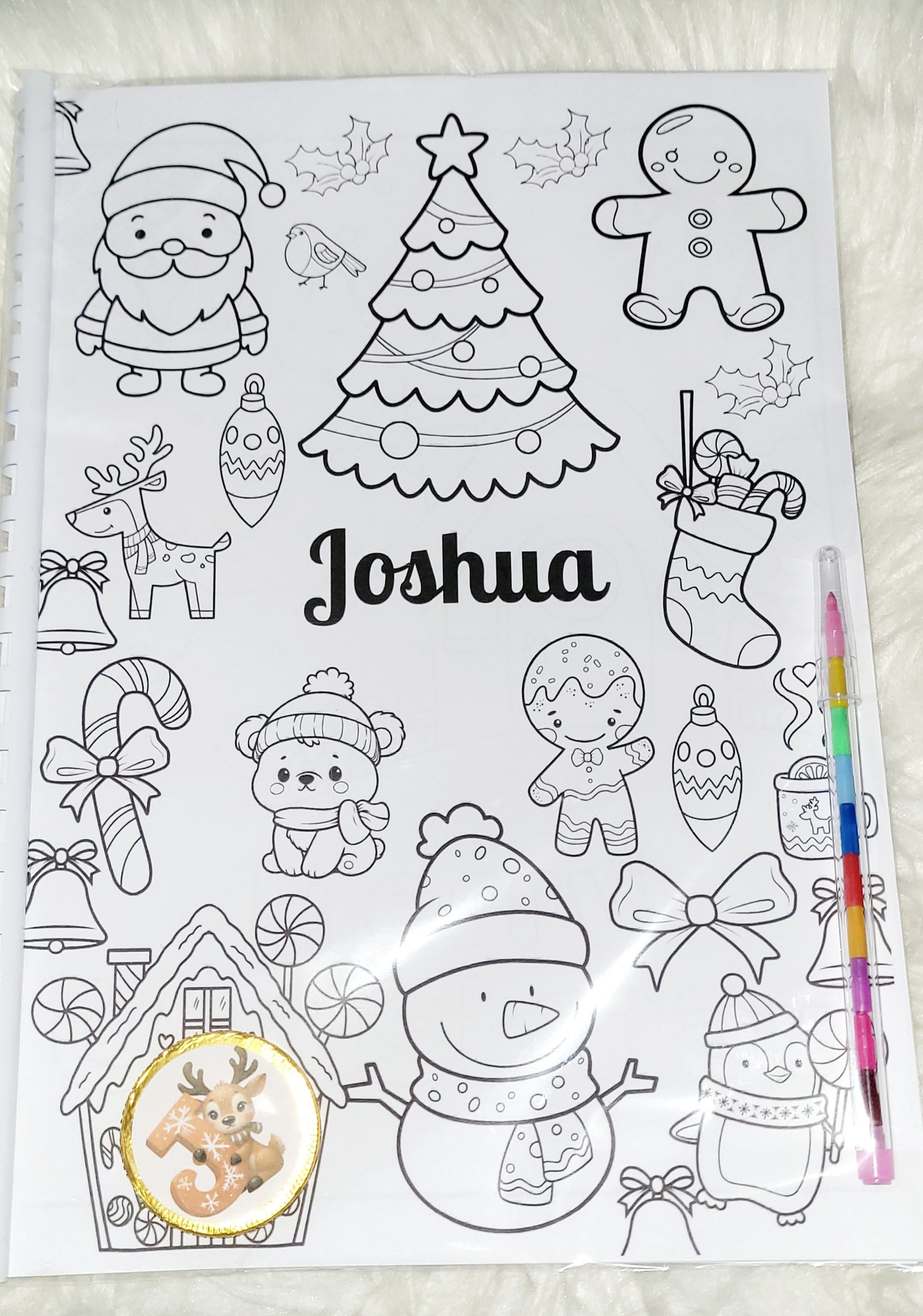 Personalised colouring book