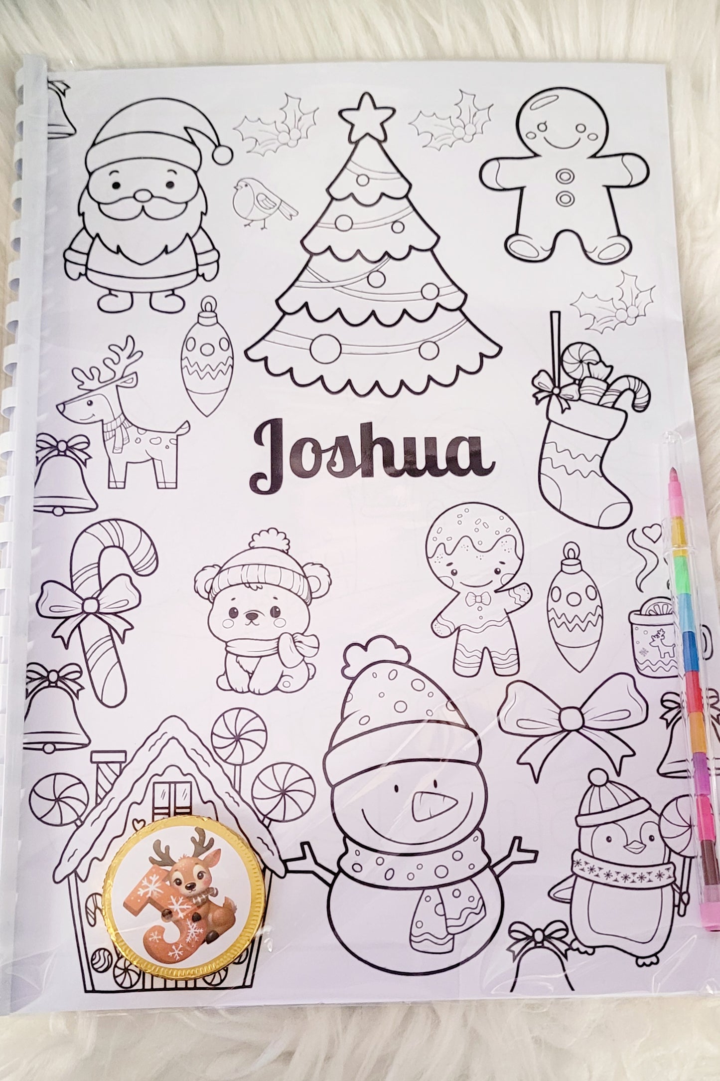 Personalised colouring book