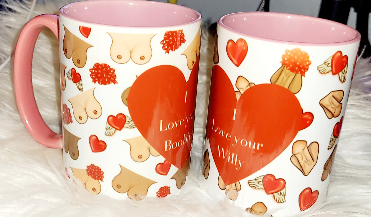 Novelty valentines mugs