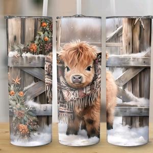 highland cow tumbler