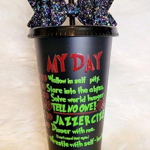 christmas cold cup wirh free bow topper