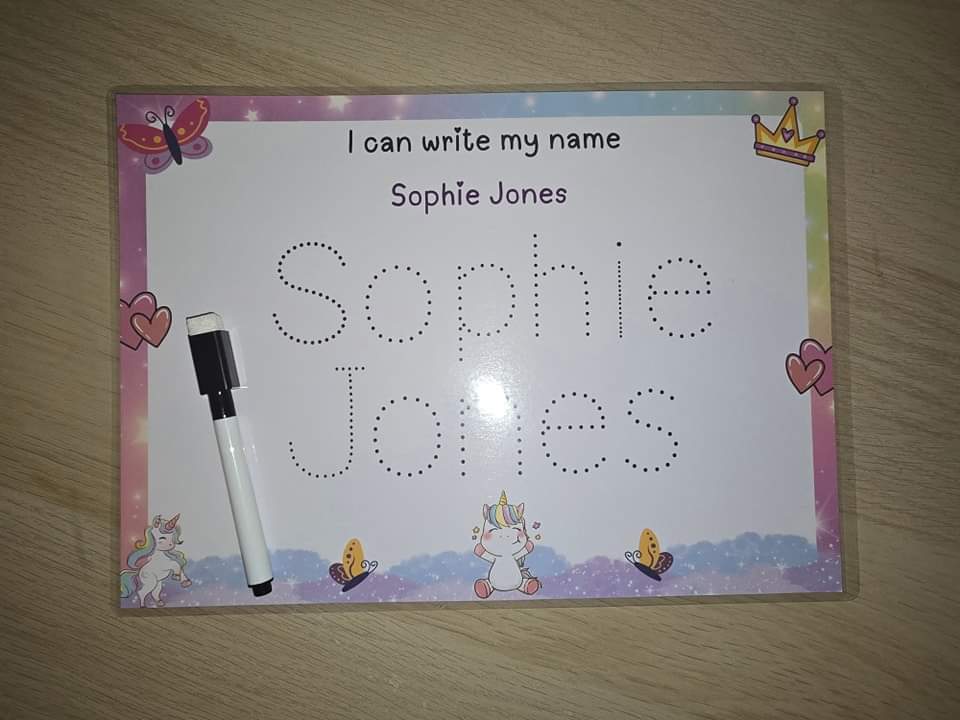 Personalised learn with me folders