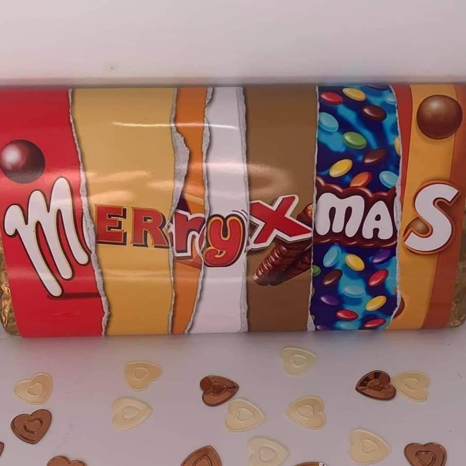 Christmas chocolate bars