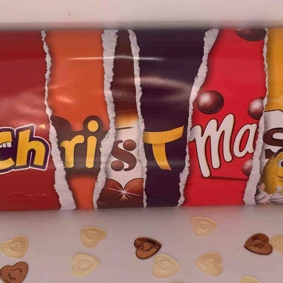 Christmas chocolate bars