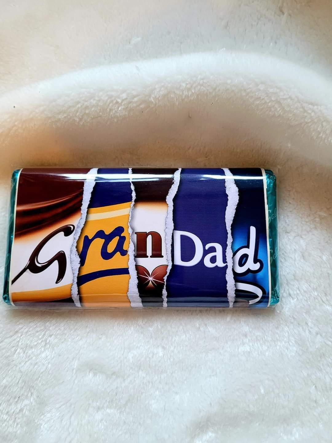 Dad themed chocolate wrapper only