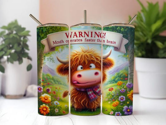 Highland cow 20oz tumblers