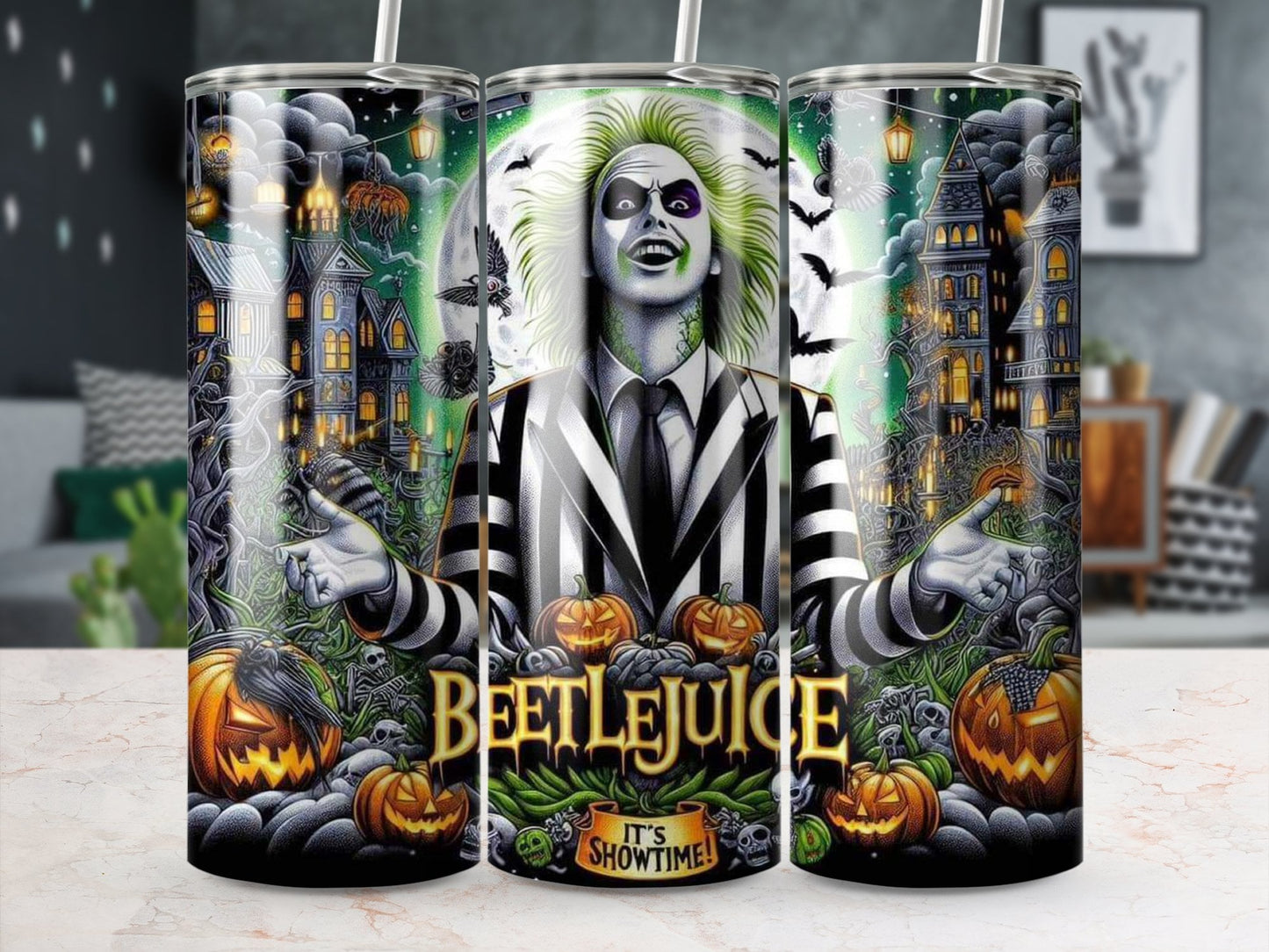 Beetlejuice 20oz tumbler