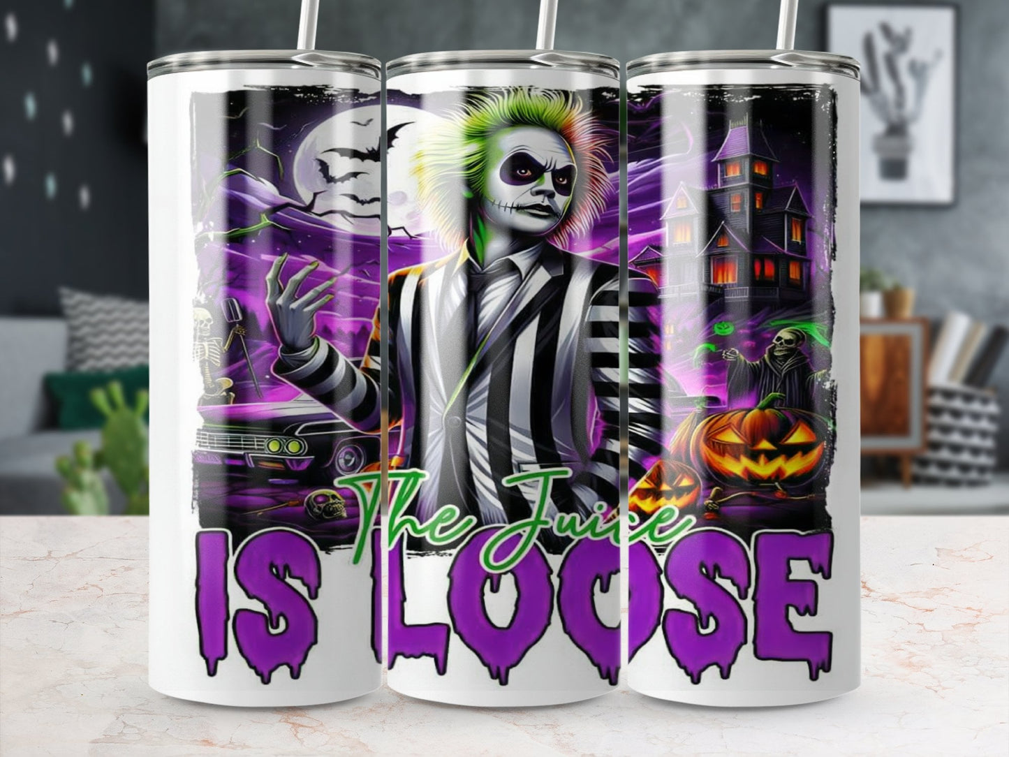 Beetlejuice 20oz tumbler