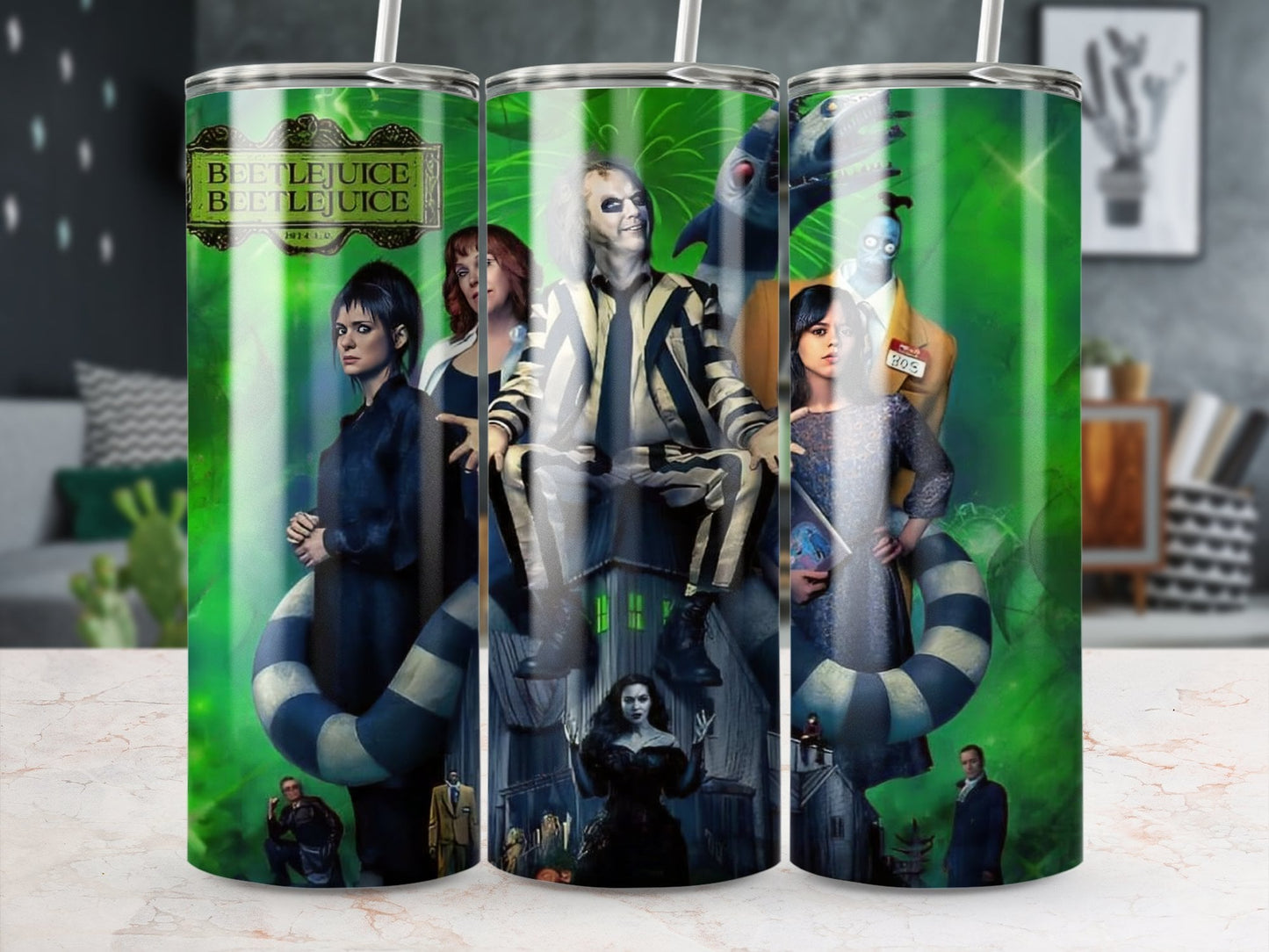 Beetlejuice 20oz tumbler