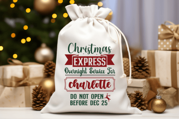 Digital santa sack designs