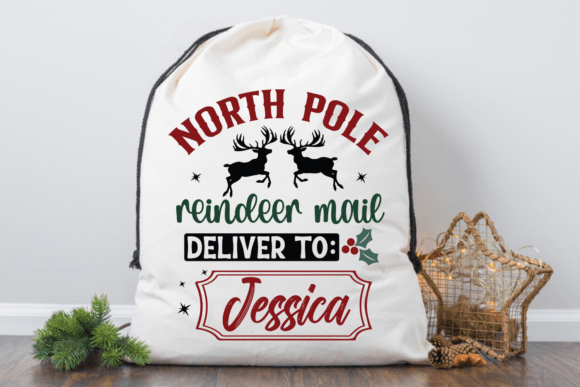 Digital santa sack designs