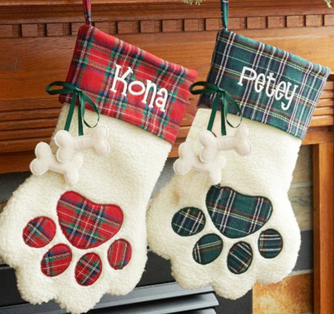 Dog christmas stockings