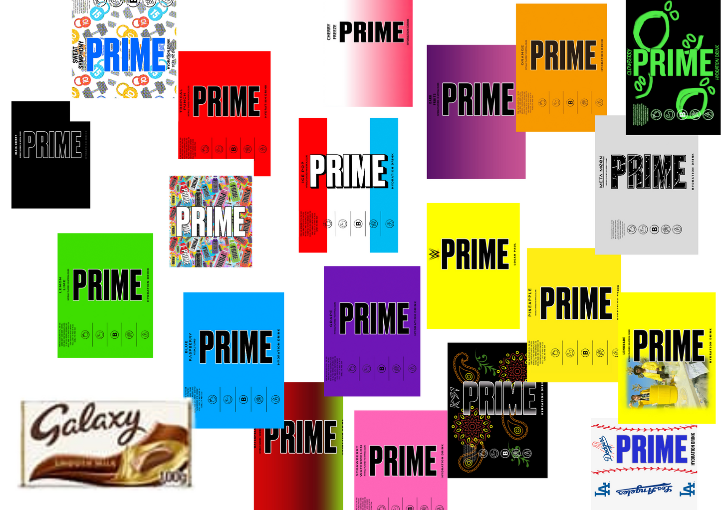 Prime chocolate wrappers