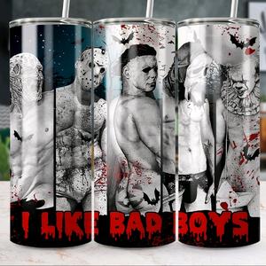 Horror themed 20oz sublimation tumbler wraps