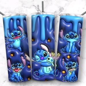 stitch 3d effect 20oz tumbler