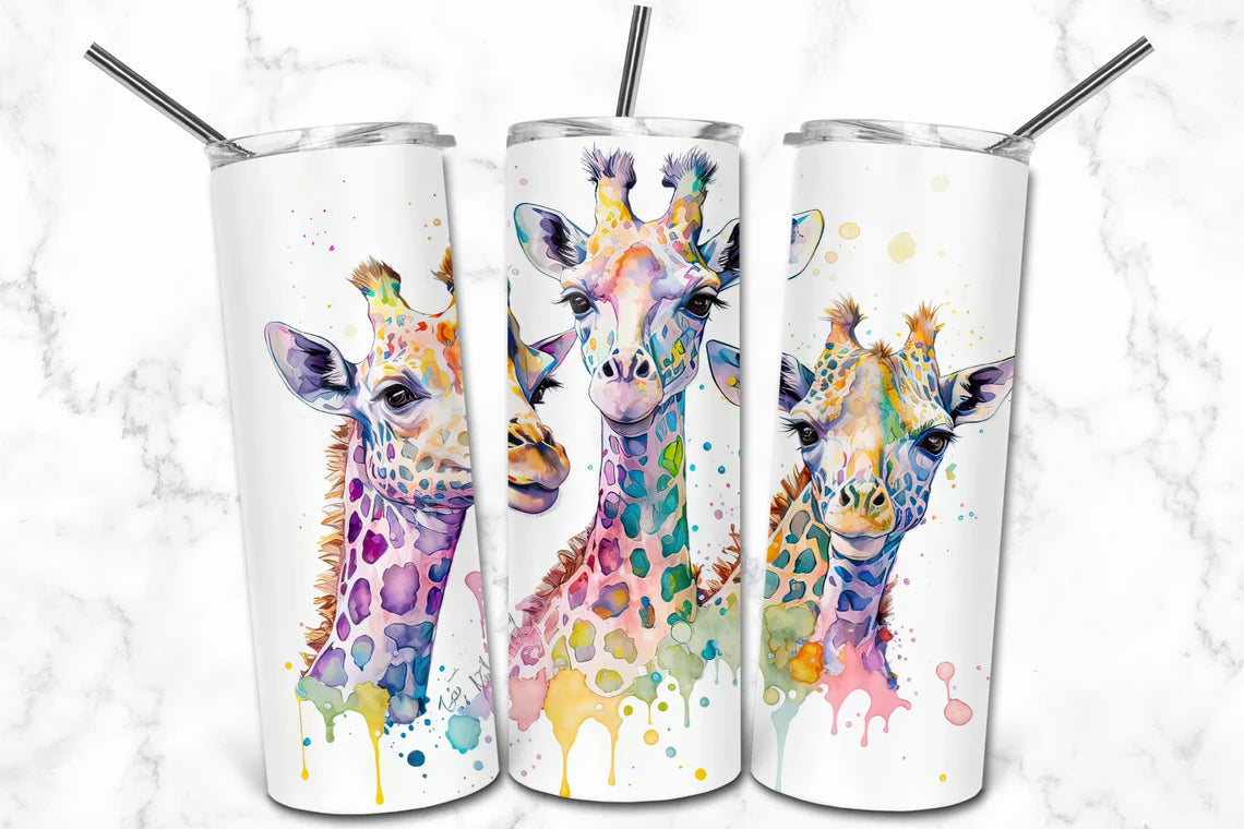 watercolour giraffe digital download