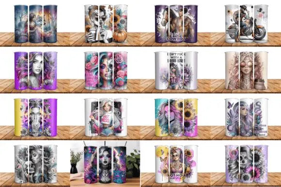 Badass 20oz Tumbler Wrap Bundle Png Wrap