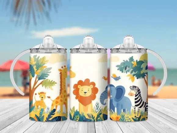 12oz Kids Sippy Cup Wrap digital downloads x10