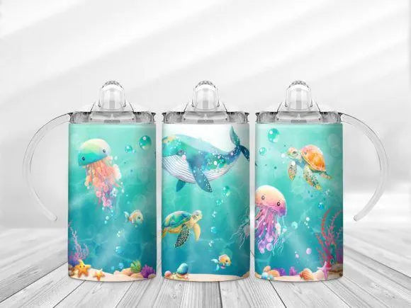 12oz Kids Sippy Cup Wrap digital downloads x10