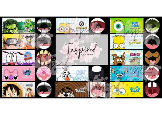Mouth mug digital design,
