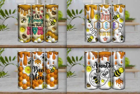 3d Inflated Honey Bee Tumbler Bundles