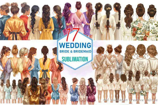 Wedding Bride & Bridesmaid Sublimation