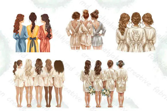 Wedding Bride & Bridesmaid Sublimation
