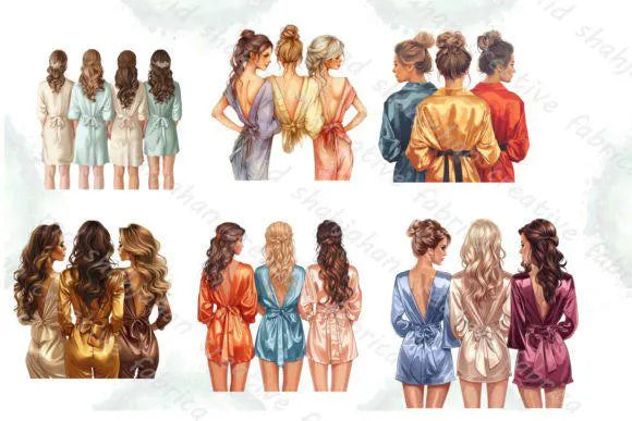 Wedding Bride & Bridesmaid Sublimation