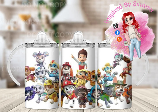12oz   Kids Sippy Cup Wrap digital download paw patrol