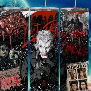 Horror themed 20oz sublimation tumbler wraps