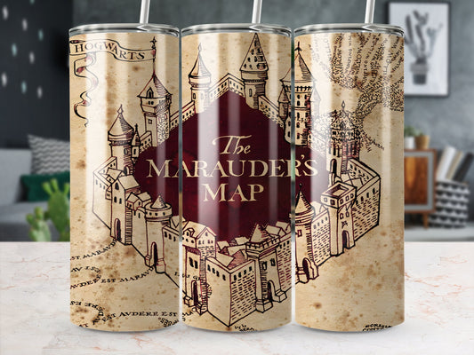 The Marauders map tumbler