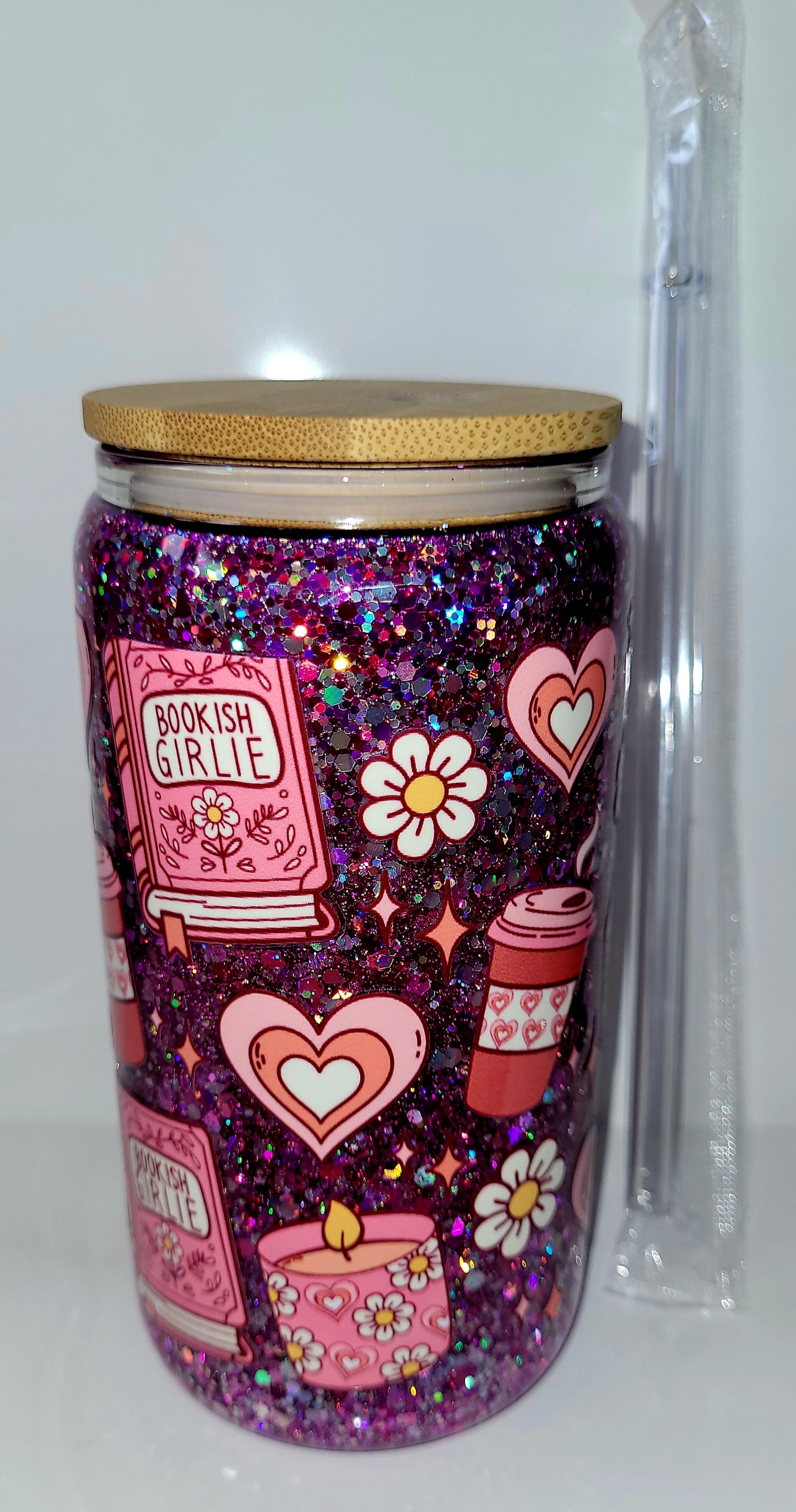 Bookish girlie 16oz snowglobe