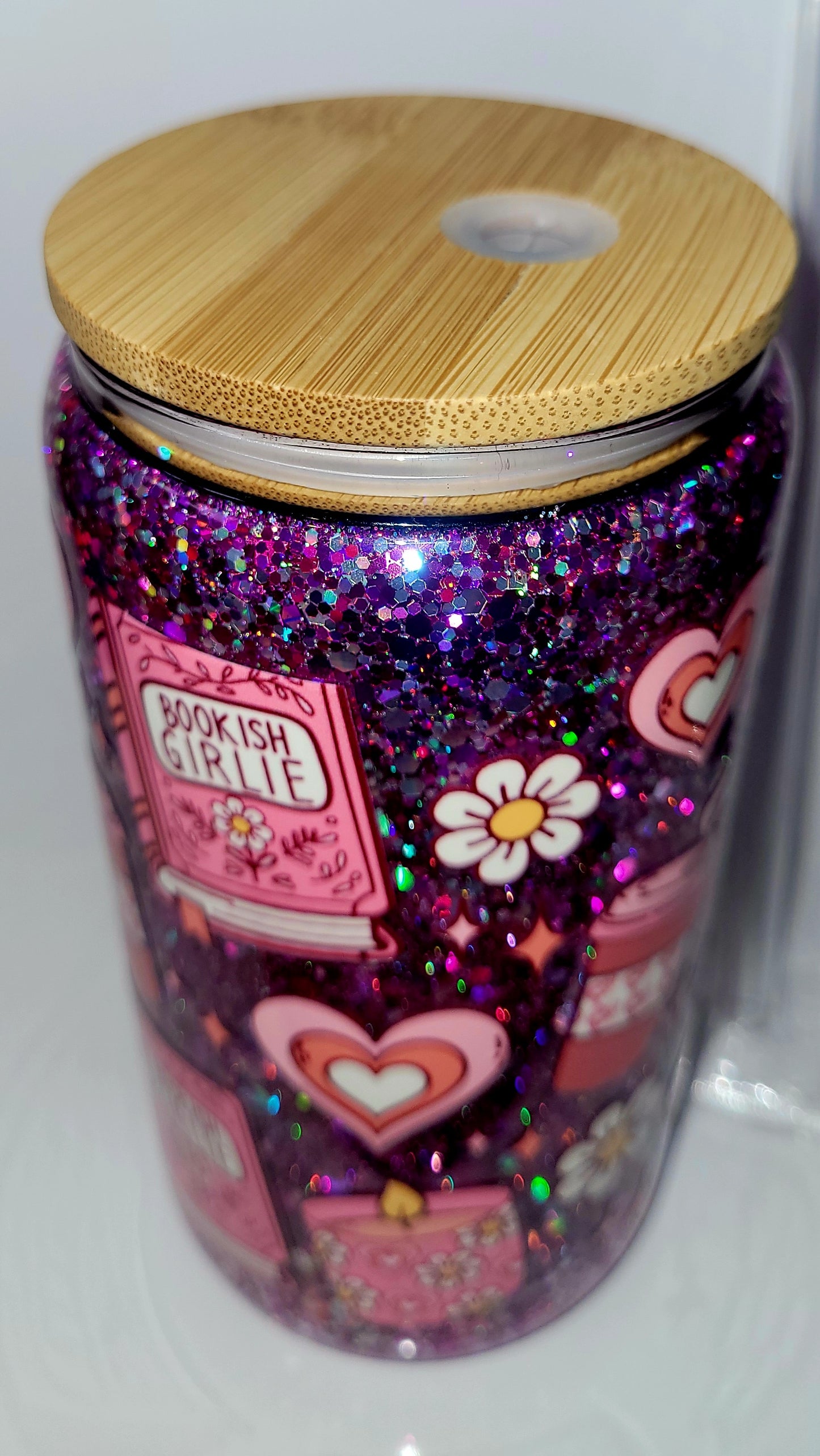 Bookish girlie 16oz snowglobe