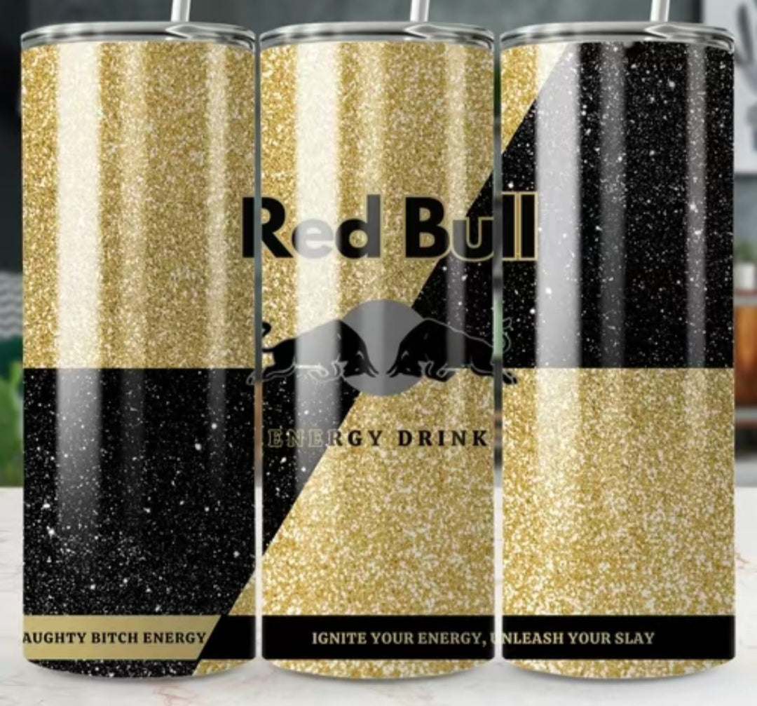 Gold red bull