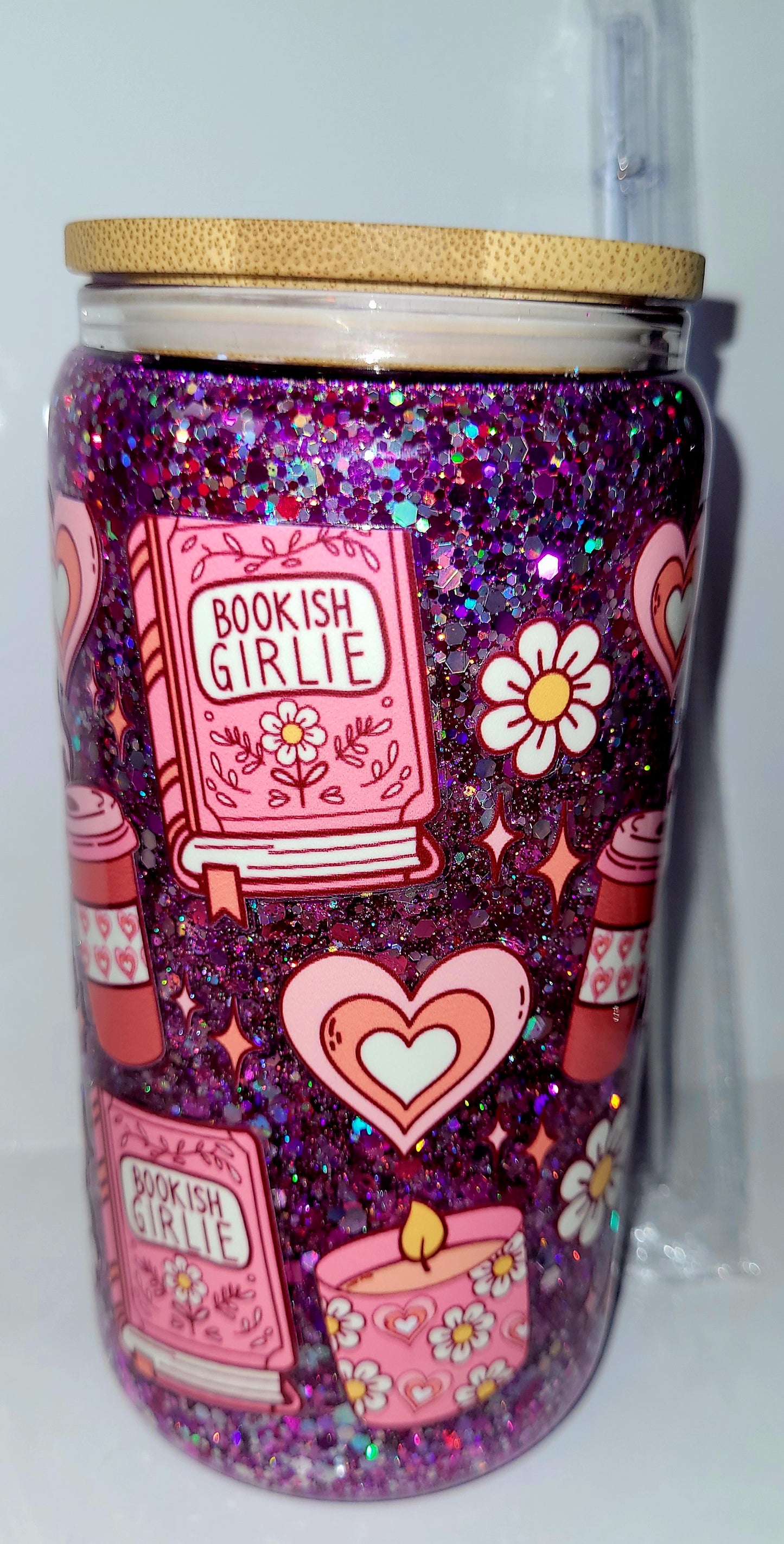 Bookish girlie 16oz snowglobe